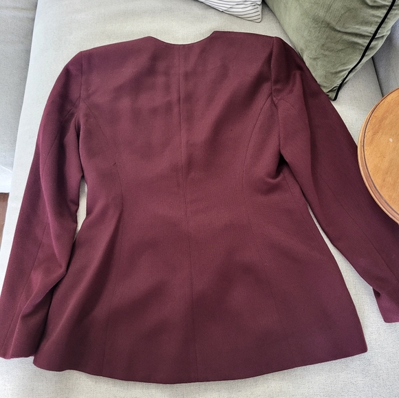 Vintage Canadian Made Amoretti Burgundy Blazer size 7 - Picture 5 of 7